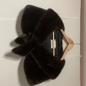 Vintage beaver fur stole